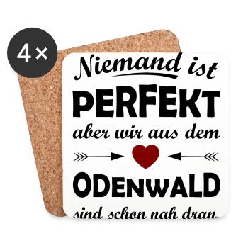 Die tollen Odenwälder - Untersetzer (4er-Set) - Weiß - Vorne
