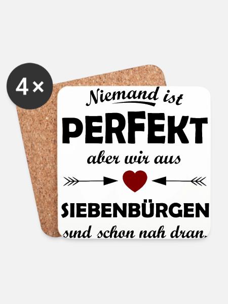 Die Heimat in Siebenbürgen - Untersetzer (4er-Set) - Weiß