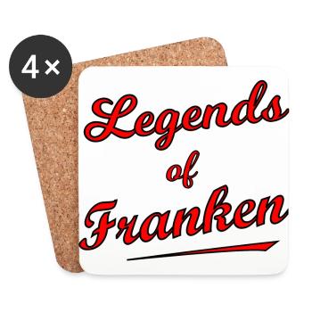 The legends from Franconia - Coasters (set of 4) - white - Front