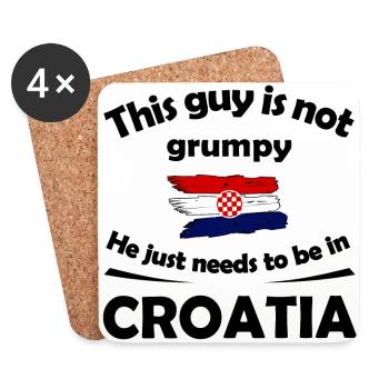 Sommer in Kroatien - Untersetzer (4er-Set) - Weiß - Vorne