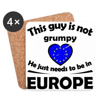 Die Europawahl - Untersetzer (4er-Set) - Weiß - Vorne