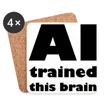 The robot intelligence - Coasters (set of 4) - white - Front