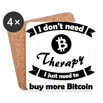 Saving and investing - Coasters (set of 4) - white - Front