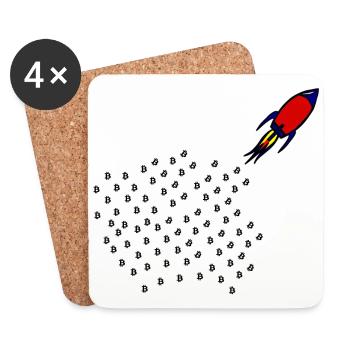 The Moon Investor Project - Coasters (set of 4) - white - Front