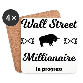 Der Investor Star - Untersetzer (4er-Set) - Weiß - Vorne