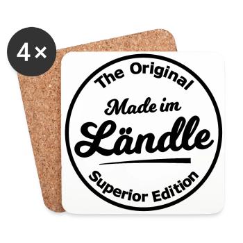 Made in the Ländle - Coasters (set of 4) - white - Front