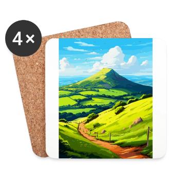 Duncryne Hill Stirling Vintage Reiseposter WPA - Untersetzer (4er-Set) - Weiß - Vorne