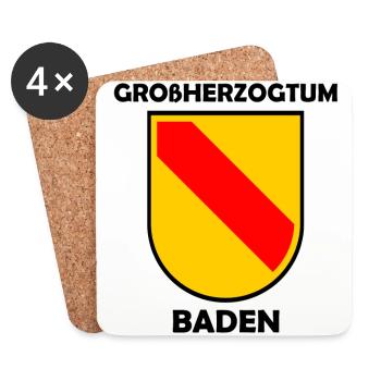 La maison de Badnerland - Dessous de verre (lot de 4) - blanc - Devant