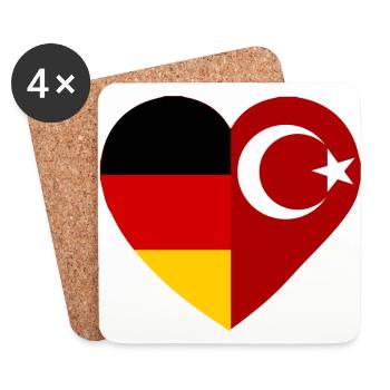 The Türkmann - Coasters (set of 4) - white - Front