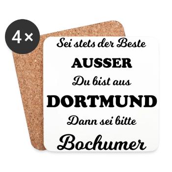 Legends from Bochum - Coasters (set of 4) - white - Front