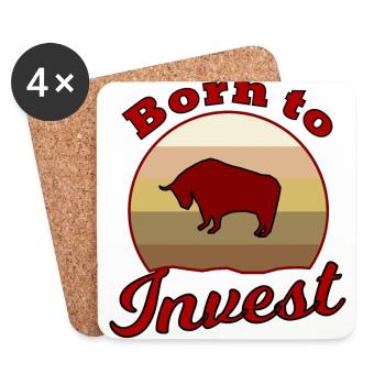 Capitalism and prosperity - Coasters (set of 4) - white - Front
