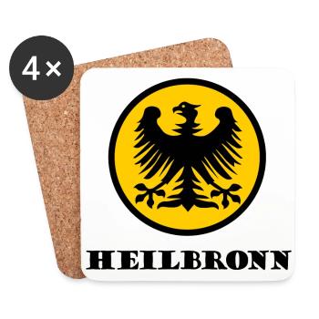 Heilbronn in Baden - Untersetzer (4er-Set) - Weiß - Vorne