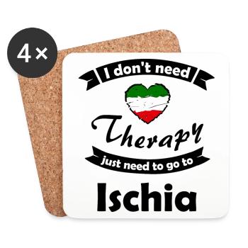 Tourist in Ischia italy - Coasters (set of 4) - white - Front
