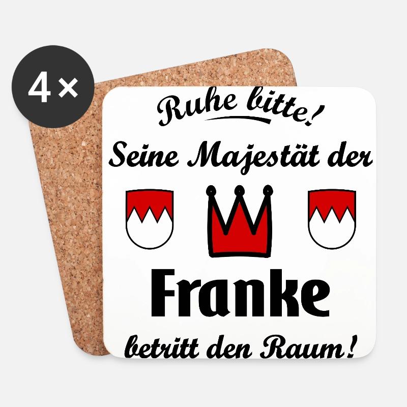 Die Könige aus Franken - Untersetzer (4er-Set) - Weiß