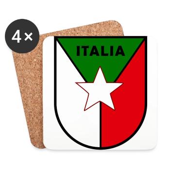 Die italienischen Farben - Untersetzer (4er-Set) - Weiß - Vorne