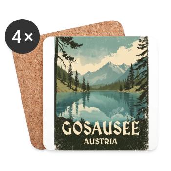 Gosausee - Untersetzer (4er-Set) - Weiß - Vorne