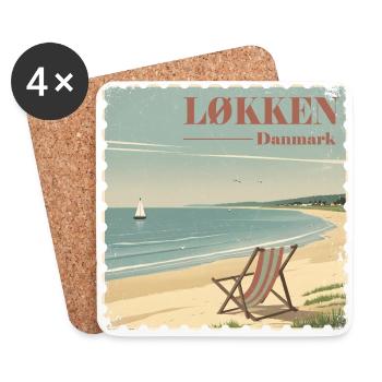 Løkken Lökken - Coasters (set of 4) - white - Front