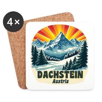 Dachstein - Coasters (set of 4) - white - Front