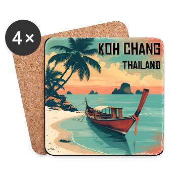 Koh Chang - Untersetzer (4er-Set) - Weiß - Vorne