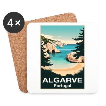 Algarve - Coasters (set of 4) - white - Front