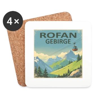 Rofan Mountains - Coasters (set of 4) - white - Front