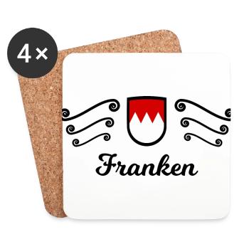 Mein Frankenland - Untersetzer (4er-Set) - Weiß - Vorne