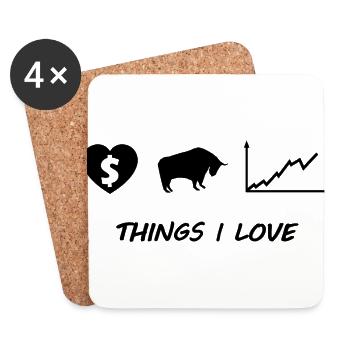The capitalist - Coasters (set of 4) - white - Front