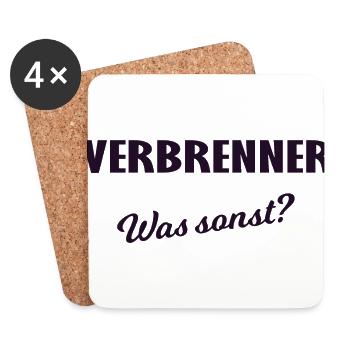 Die Verbrenner Freunde - Untersetzer (4er-Set) - Weiß - Vorne