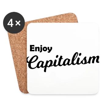 For wealth - Coasters (set of 4) - white - Front