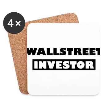 The Wall Street Investor - Coasters (set of 4) - white - Front