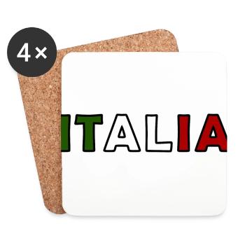 Homeland Italy - Coasters (set of 4) - white - Front
