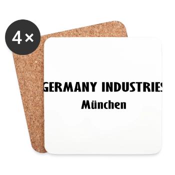 Germany Industry Munich - Coasters (set of 4) - white - Front