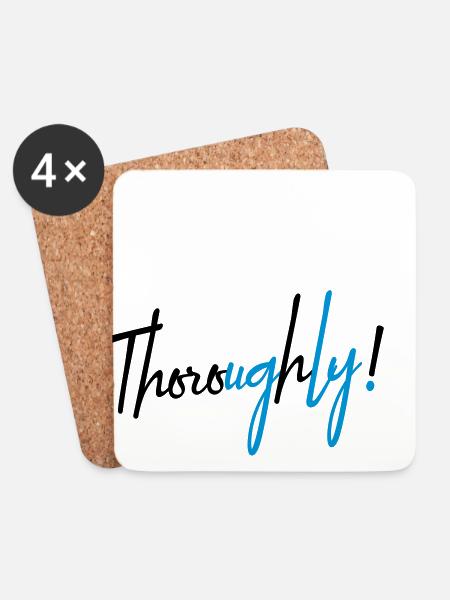 Thoroughly Ugly (can be)... - Coasters (set of 4) - white