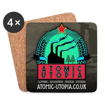Atomic Utopia - Website Promo - Coasters (set of 4) - white - Front