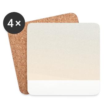 Beige Dream - Untersetzer (4er-Set) - Weiß - Vorne