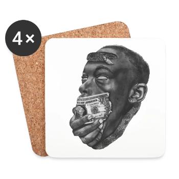 hypocrites - Coasters (set of 4) - white - Front