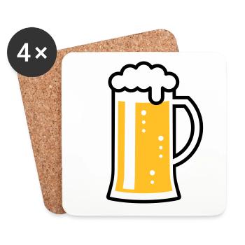 XOriginalBavarois (R2) - Dessous de verre (lot de 4) - blanc - Devant