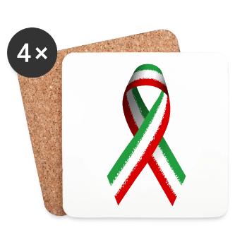 Iranian protest for peace and freedom - Coasters (set of 4) - white - Front