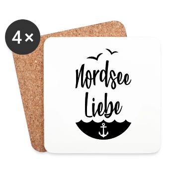 NORTH SEA DEAR CHILD NORTH SEA COAST - Coasters (set of 4) - white - Front