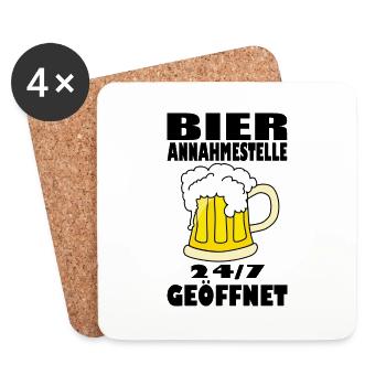 Vatertag - Untersetzer (4er-Set) - Weiß - Vorne