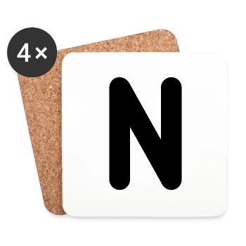 n - Untersetzer (4er-Set) - Weiß - Vorne