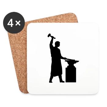 schmied_1c - Coasters (set of 4) - white - Front