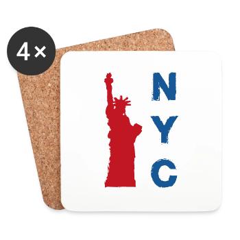 New York City - Untersetzer (4er-Set) - Weiß - Vorne