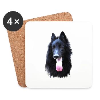 Belgian groendal - Coasters (set of 4) - white - Front