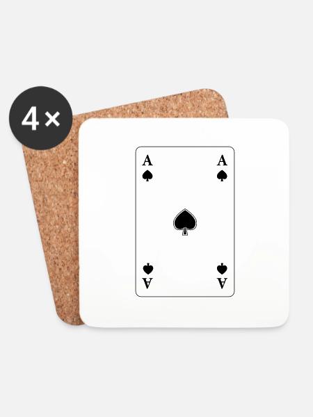 ace - Coasters (set of 4) - white