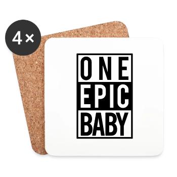 one epic baby - Untersetzer (4er-Set) - Weiß - Vorne