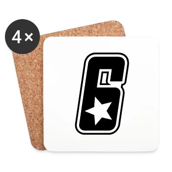 # 6 - Coasters (set of 4) - white - Front