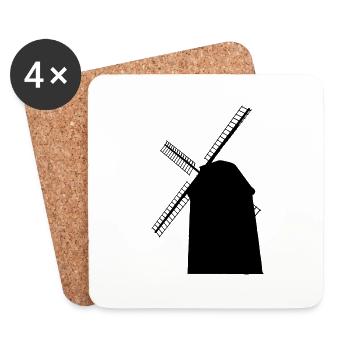 windmill - Coasters (set of 4) - white - Front