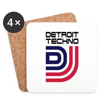 DJ__V010 - Coasters (set of 4) - white - Front