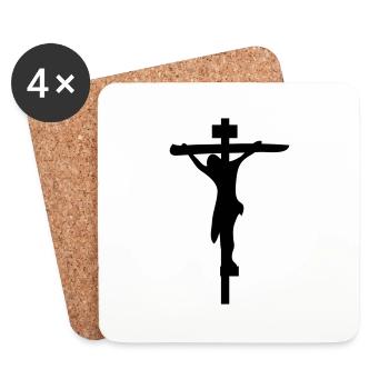 jesus - Coasters (set of 4) - white - Front
